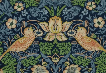 ウィリアム・モリスのクロスで上品なトイレに